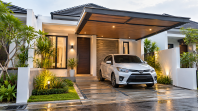 8 Model Carport Rumah Type 36 yang Hemat Tempat, dari Kanopi hingga Tanpa Tiang Depan