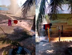 Pipa Minyak Mentah di Rohil Riau Bocor Meluber Kemana-mana, Warga Salahkan PHR :  Baju Anak Sekolah, Tanaman, Rumah, segalanya Habis