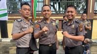 Tiga Personel Polsek Kawasan Pelabuhan Polresta Pekanbaru Naik Pangkat, AKP Dr. Teddy: Amanah untuk Pengabdian