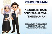 RSUD Arifin Achmad Umumkan Kelulusan Seleksi Pegawai BLUD TA 2026 dan Jadwal Pemberkasan