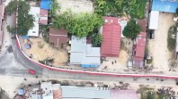 Pemandangan Langka di Inhil, Merah Putih 1.081 Meter Membelah Desa Sungai Gantang