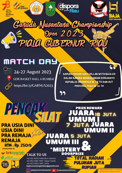 Jangan Sampai Ketinggalan, Buruan Daftar Pertandingan Pencak Silat Piala Gubernur Riau Berhadiah Puluhan Juta Rupiah