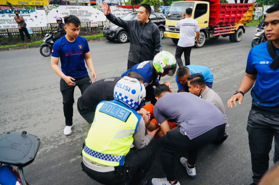 Terjadi Lakalantas Saat Berolahraga Pagi, Irjen Moh Iqbal Lakukan Hal Ini