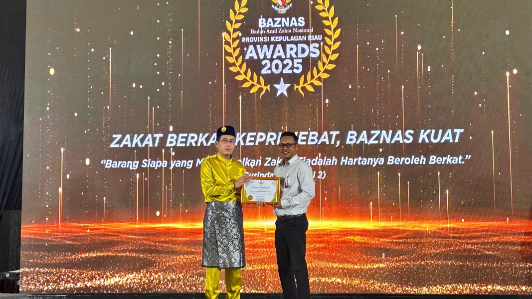 BRK Syariah Tanjungpinang Pamedan Raih Penghargaan Dalam Ajang Baznas Awards 2025