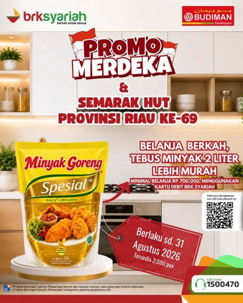 Semarak 17 Agustus, BRK Syariah Tawarkan Promo Belanja Hemat