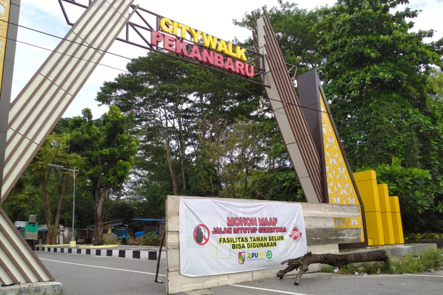 Terus Digesa, PUPR Pekanbaru : Penataan Ulang Taman Labuai Sudah 70 Persen