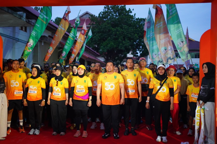 Puncak Peringatan HUT ke 50 RSUD Arifin Achmad Penuh Ditutup Dengan Fun Run