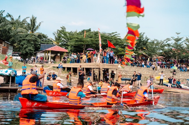 Pacu Sampan di Balai Pungut, Tradisi yang Hidupkan Ekonomi dan Budaya Tepian Batang Mandau