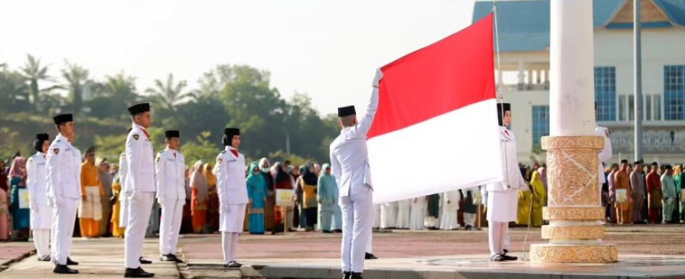 Kepala BKPSDM Pekanbaru Hadiri Upacara Peringatan Hari Jadi Pekanbaru ke-240
