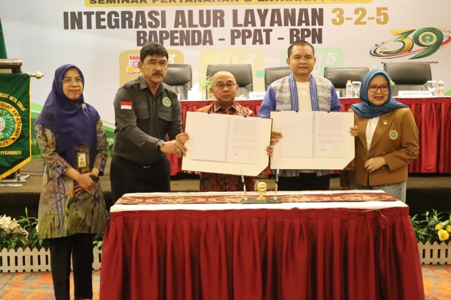 Bapenda dan BPN Pekanbaru Integrasikan Layanan, Urus BPHTB hingga Balik Nama Tanah Ditargetkan Lebih Cepat