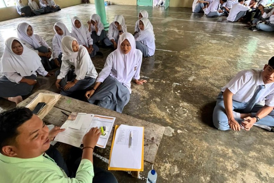 BRK Syariah Gelar Sosialisasi SimPel di Ponpes Alma’arif Kuantan Singingi