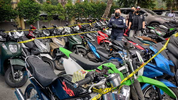 Punya Motor Hilang? Cek ke Polda Riau, Polisi Amankan 44 Motor dari Sindikat Curanmor