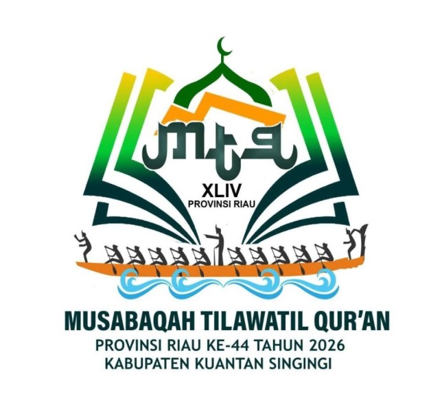 Logo MTQ ke-44 Provinsi Riau Tahun 2026 Resmi Diluncurkan, Kuansing Siap Jadi Tuan Rumah