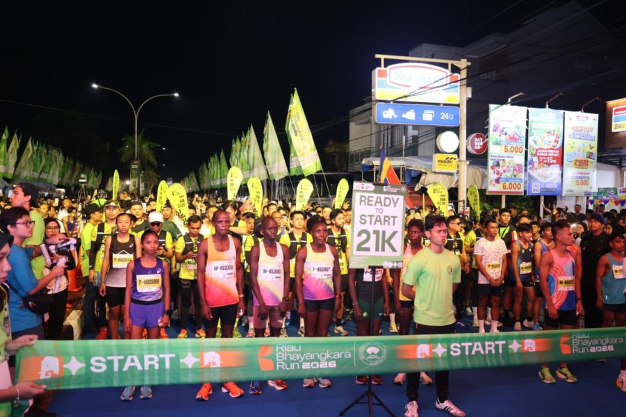 Riau Bhayangkara Run 2026 Diikuti 15.080 Pelari, Gaungkan Semangat Lawan Karhutla
