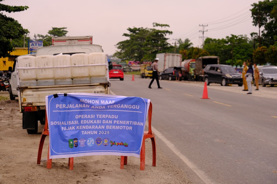 UPT Samsat Kubang dan Tim Gabungan Razia Penertiban Pajak Kendaraan Bermotor, 392 Unit Kendaraan Terjaring Razia