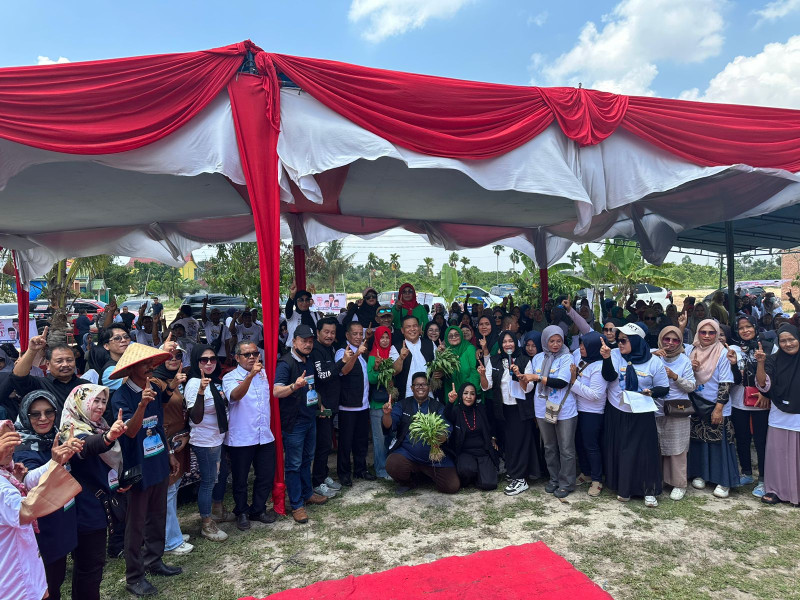 Kampanye di Tuah Madani,  SF Hariyanto Janjikan Kesejahteraan Petani