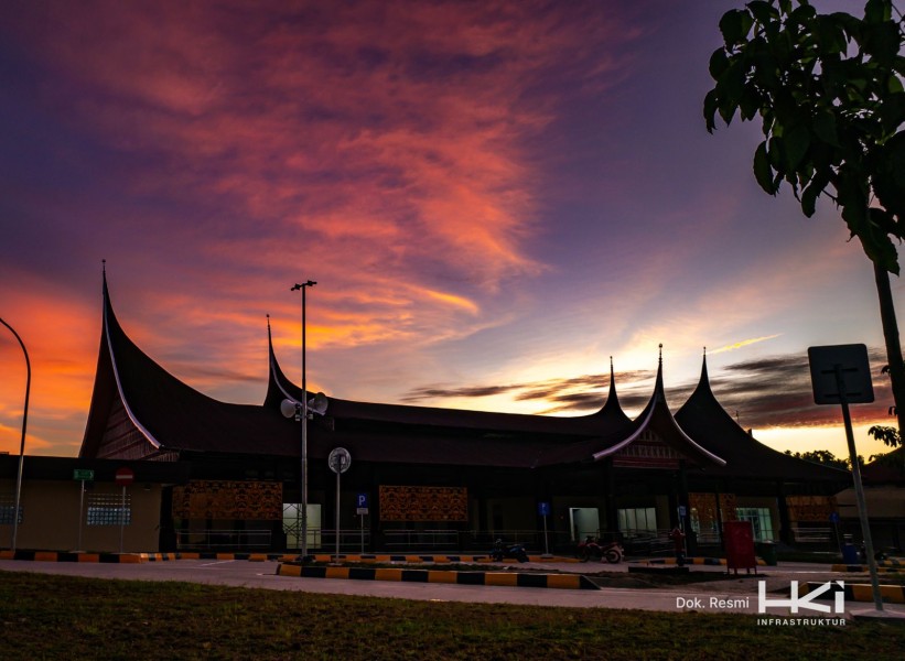 Megahnya Rest Area Tol Padang–Sicincin, Usung Arsitektur Minang