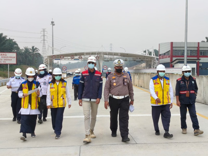 Ditlantas Polda Riau Tinjau Kesiapan Open Traffic Tahap 2, Pastikan Akses Tol Aman bagi Pengguna Jalan