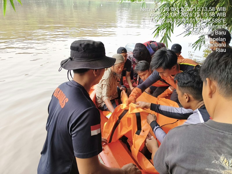 Bocah Tenggelam di Sungai Siak Pekanbaru Ditemukan Tak Bernyawa