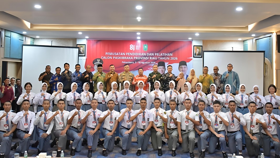 36 Calon Paskibraka Riau Mulai Diklat, Disiapkan Jadi Teladan Generasi Muda Saat HUT RI ke-81