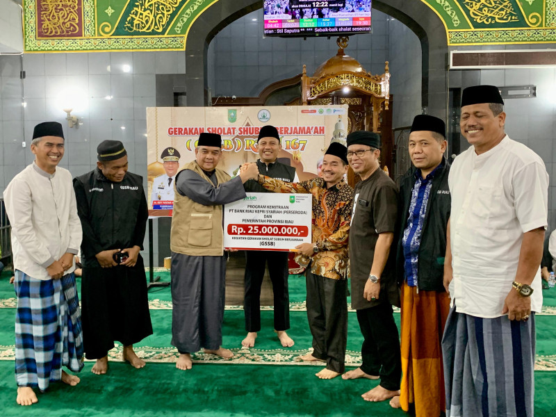 Berkah GSSB, Mesjid Raya Teluk Kuantan Dapat Bantuan Dari BRK Syariah