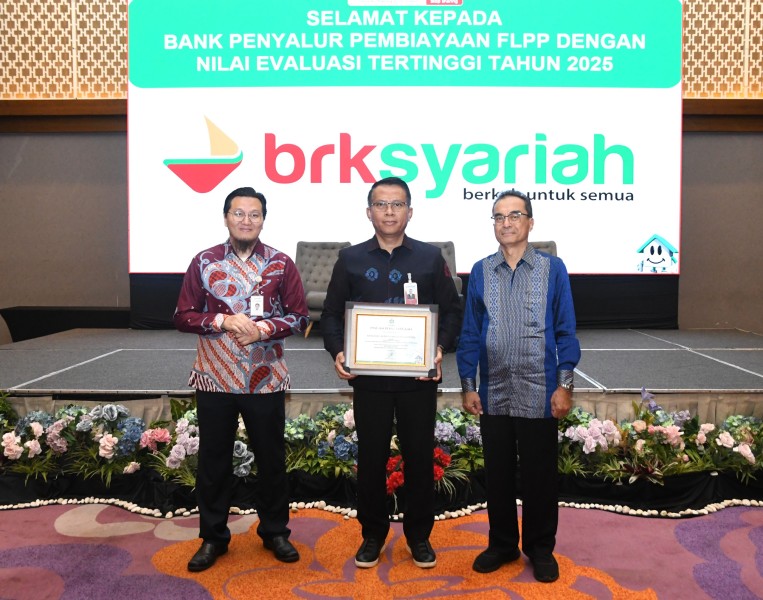 Terbaik Dalam Salurkan Pembiayaan FLPP, BRK Syariah Borong 3 Penghargaan Nasional dari BP Tapera