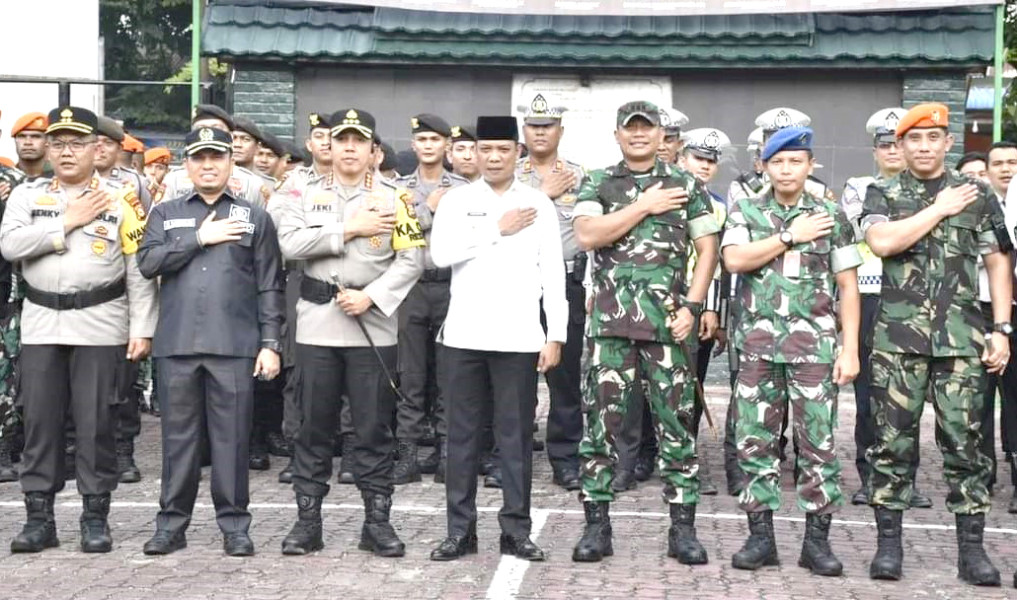 Sabarudi Hadiri Apel Sinergitas TNI Polri Wujudkan Pemilu Damai
