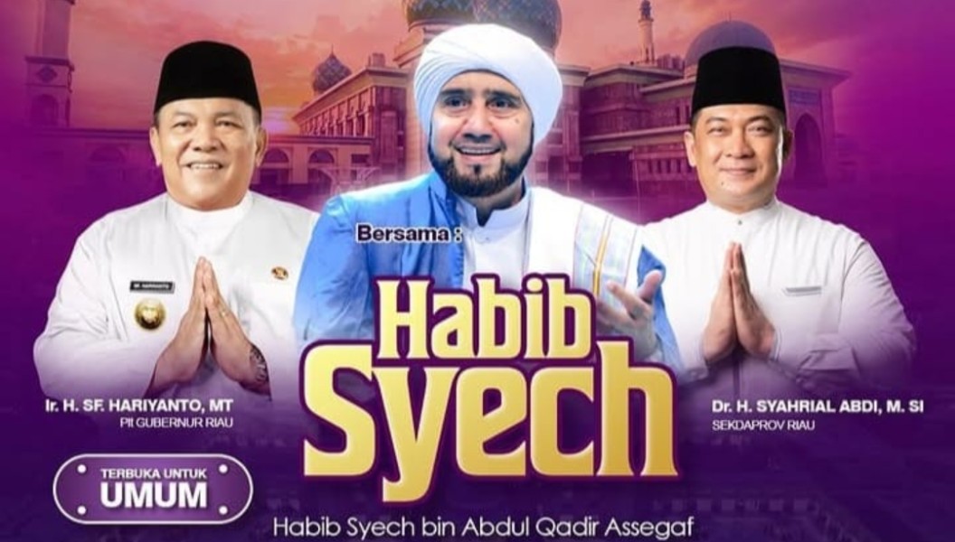 Ayo Hadiri Riau Bershalawat Bersama Syech bin Abdul Qodir Assegaf, Terbuka Untuk Umum