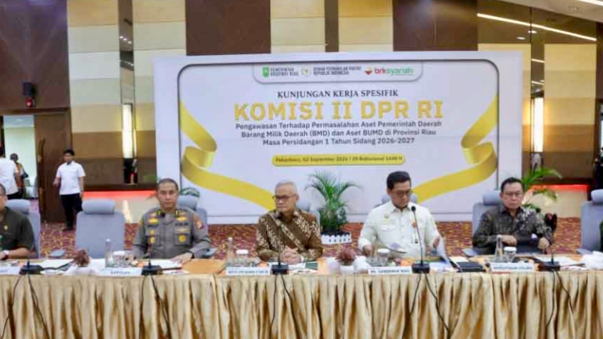 Kepala Kantor Pertanahan Pekanbaru Hadiri Kunjungan Kerja Spesifik Komisi II DPR RI di Riau