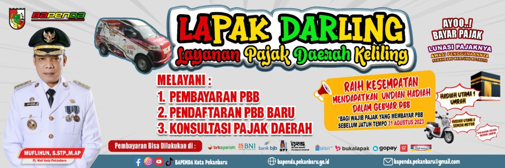 Bapenda Pekanbaru Andalkan Lapak Darling Jelang Jatuh Tempo PBB