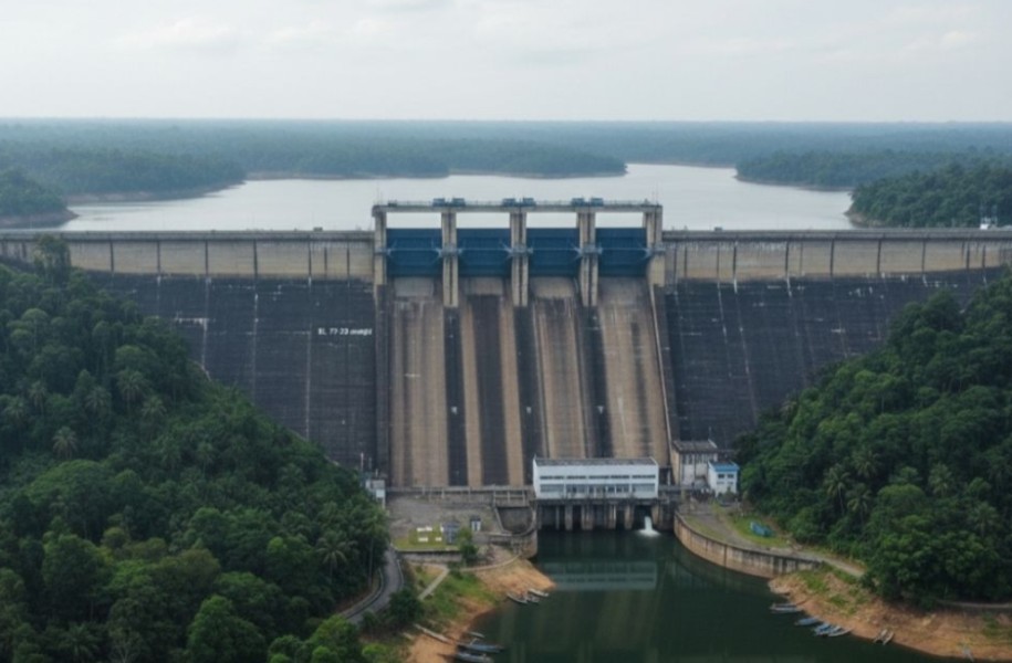 Elevasi Waduk PLTA Koto Panjang Naik Tipis, Kondisi Masih Aman