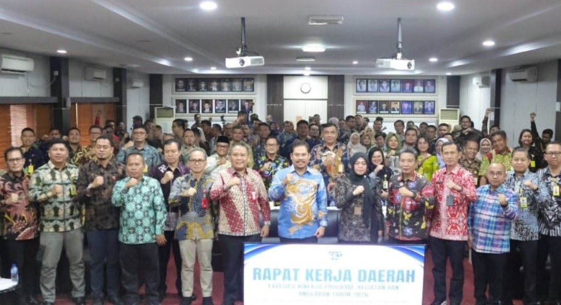 Kantor Pertanahan Kota Pekanbaru Ikuti Rakerda Evaluasi Kinerja Program dan Anggaran 2026