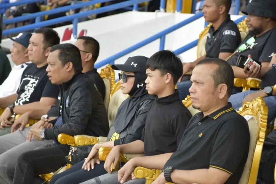 Ketua DPRD Pekanbaru Sabarudi Saksikan Laga PSPS Riau