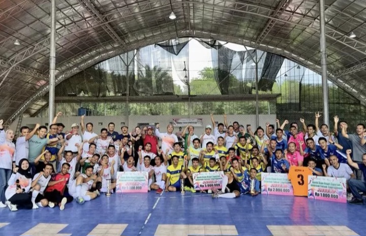 Turnamen Futsal antar Kantor Cabang BRK Syariah Sukses Digelar, Ini Daftar Pemenangnya