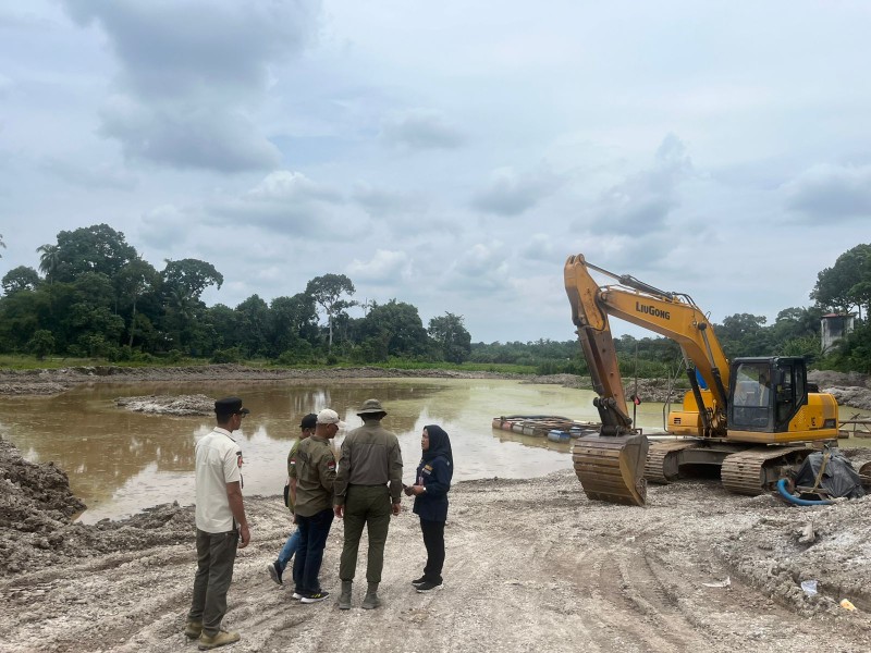 Sidak Galian C di Kampar, Tim Temukan Tambang Ilegal tanpa Izin
