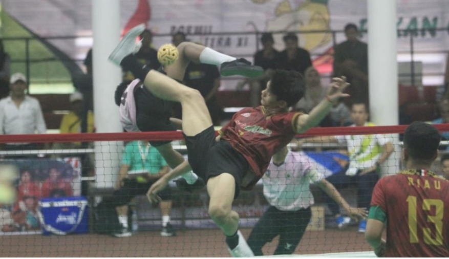 Porwil XI Sumatra, Tim Sepak Takraw Tambah 2 Medali Emas untuk Riau