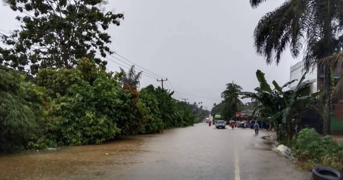 Banjir Rendam Dua Desa di Kemuning Inhil, 243 KK Terdampak
