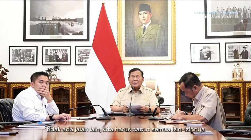 Presiden Prabowo : Tak Ada Ampun bagi Perusahaan Pembakar Lahan, Cabut Izinnya, Pidanakan