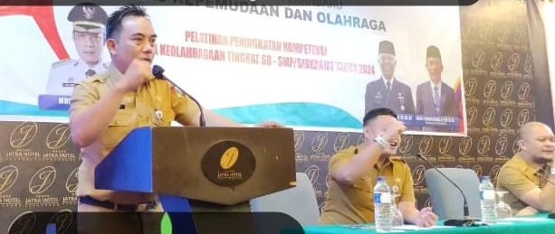 Kadispora Pekanbaru Buka Pelatihan Peningkatan Kompetensi Tenaga Keolahragaan