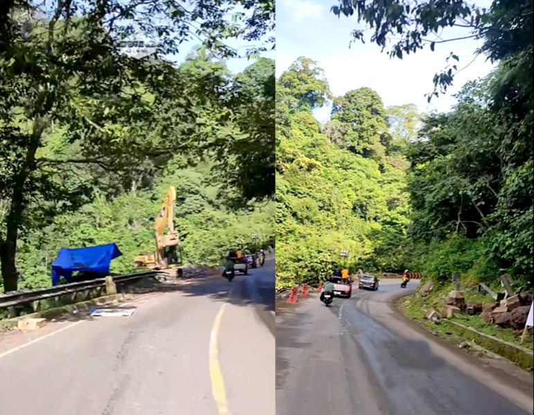 Masyarakat Sumbar - Riau Bersorak, Jalan Lembah Anai  Padang - Bukittinggi Kembali Dibuka Setelah Dua Bulan Terputus Akibat Banjir Bandang