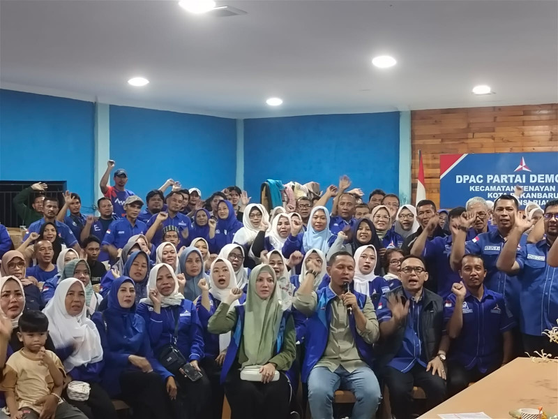 Demokrat Pekanbaru Siap Tempur: Agung dan Kader Mantapkan Langkah Menuju Kemenangan