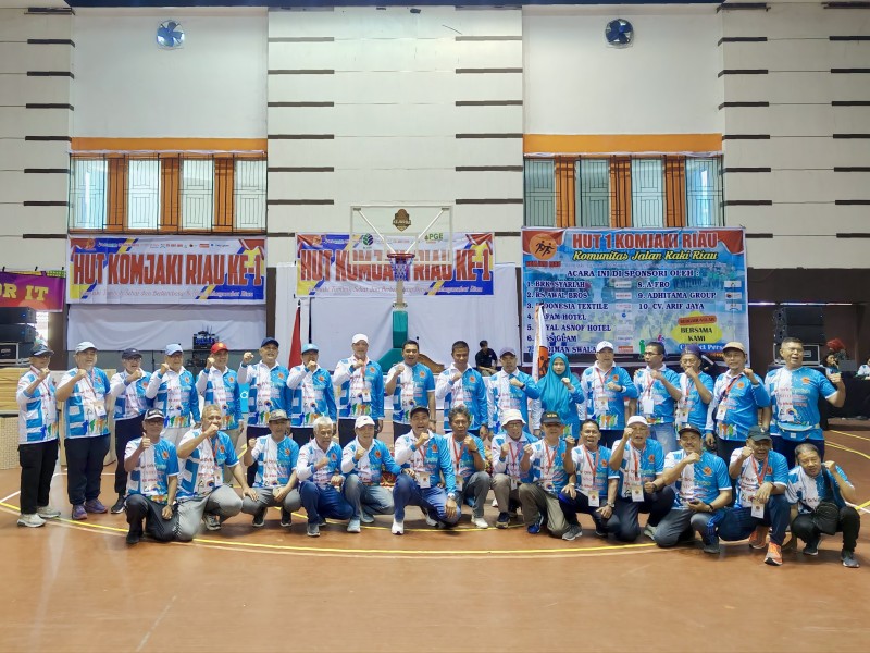 BRK Syariah Ikut Meriahkan HUT I Komjaki Riau pada Kegiatan Jalan Santai dan Donor Darah