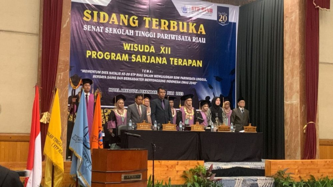Sekolah Tinggi Pariwisata Riau Gelar Senat Terbuka Wisuda XII Tahun 2023