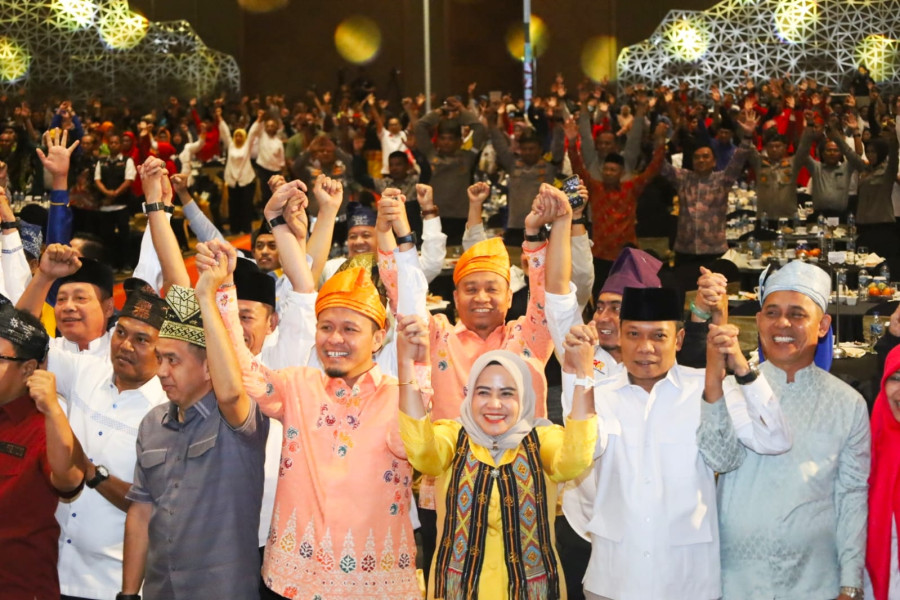 Agung Nugroho-Markarius Anwar Hadiri Deklarasi Pilkada Damai 2024