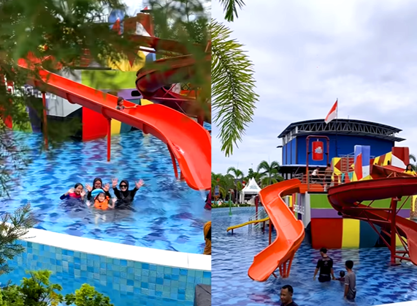 Tempat Wisata Keluarga Terbaik di Riau, Rasakan Sensasi 15 Water Slide dan Kolam Arus di Bianglala Waterpark