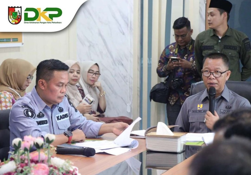 Dinas Ketahanan Pangan Pekanbaru Rakor Bersama Tim Satgas Pangan Bahas Kenaikan Harga Cabai