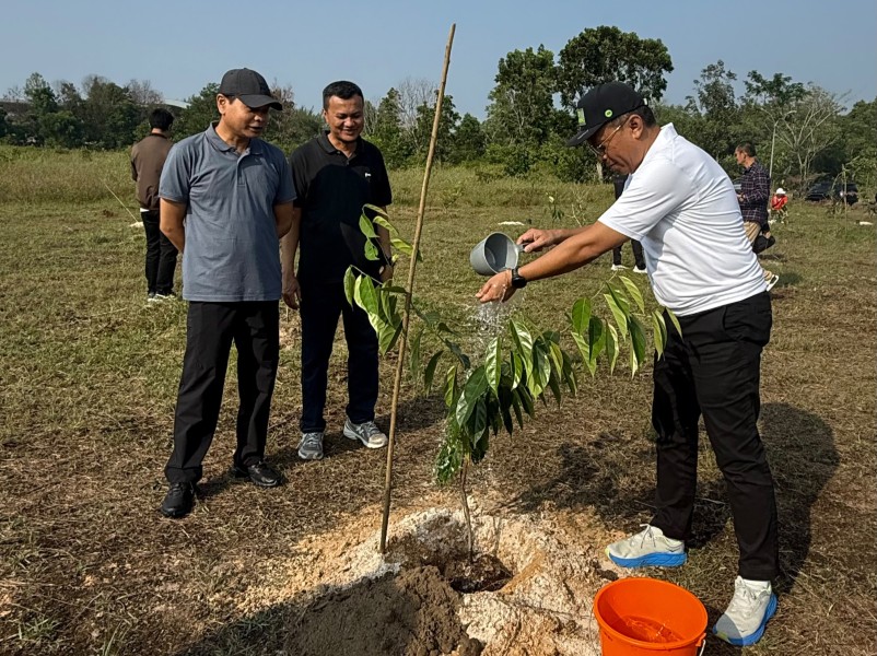 Tebar Keberkahan Bagi Alam, BRK Syariah Ikut Tanam Pohon di Kawasan Stadion Utama Riau