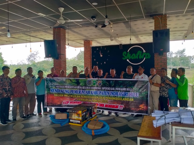 Apdesi Kabupaten Inhu Komit Dukung Pemerintah Cegah Karhutla