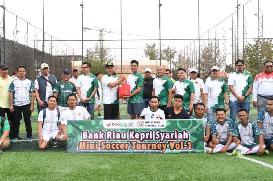 Tekankan Soliditas, BRK Syariah Gelar Turnamen Mini Soccer Wilayah Kepri