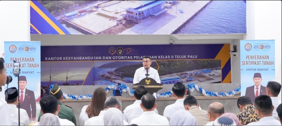 Wamen Ossy Apresiasi Kolaborasi Seluruh Pihak yang Sudah Membuat 95 Persen Target PTSL Sulawesi Tengah Tercapai